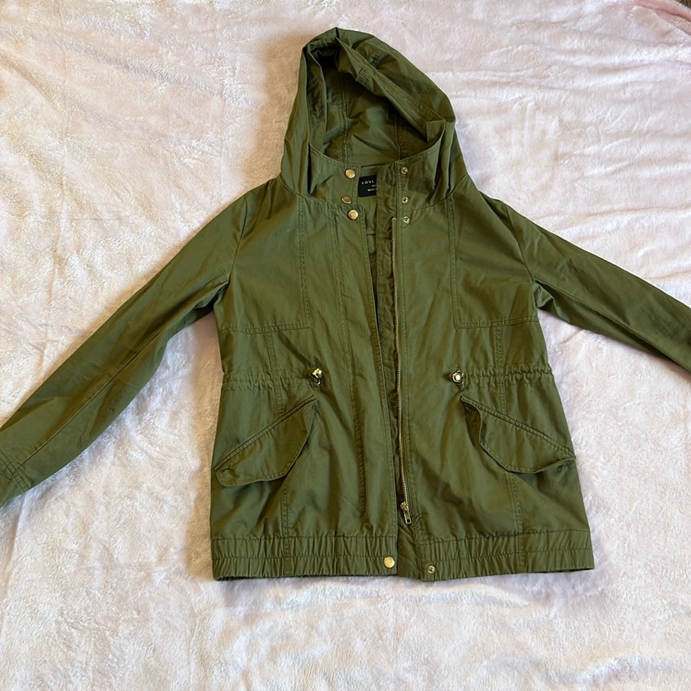 Army Green Jacket with Gold Buttons